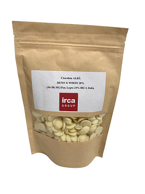 Ciocolata Alba Pastile RENO X 28% 250g