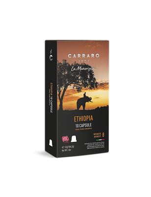 Capsule Nespresso Carraro Ethiopia 100% Arabica (10 buc)