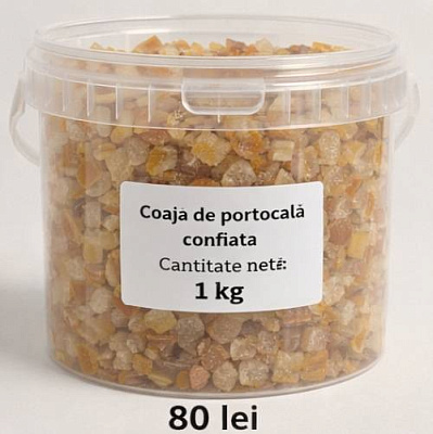 Coaja de portocala confiata 6x6 1 kg