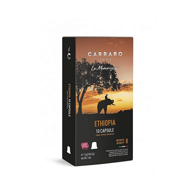 Capsule Nespresso Carraro Ethiopia 100% Arabica (10 buc)