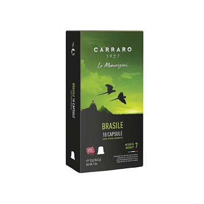 Capsule Nespresso Carraro Brasile 100% Arabica (10 buc)