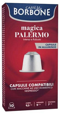 Cafea Capsule nespresso Borbone magica Palermo 10 buc.
