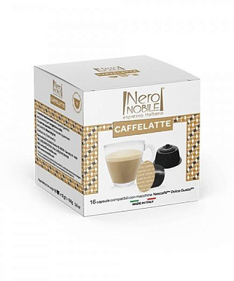 Cafea Capsule dolce gusto Nero Nobile Caffelatte 16 buc