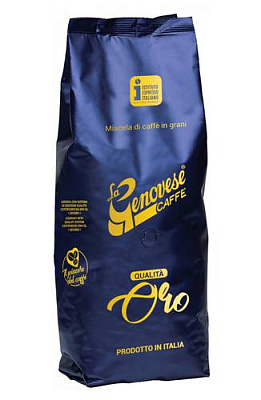 Cafea boabe - La Genovese Oro 80% Arabica 1 Kg